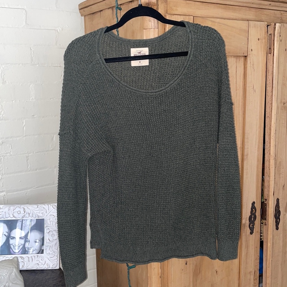 Hollister, knit, scoop neck sweater